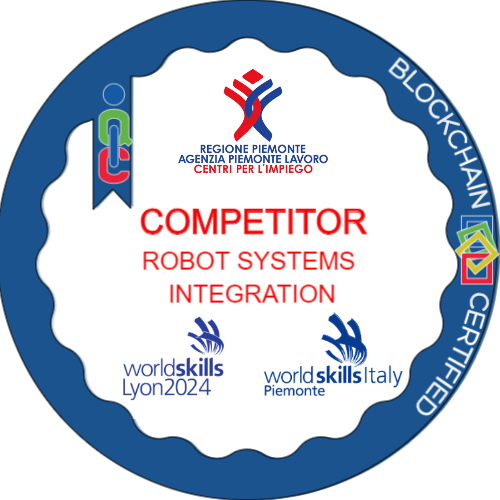 Competitor Robot Systems Integration ai Campionati dei Mestieri WorldSkills Lyon 2024.